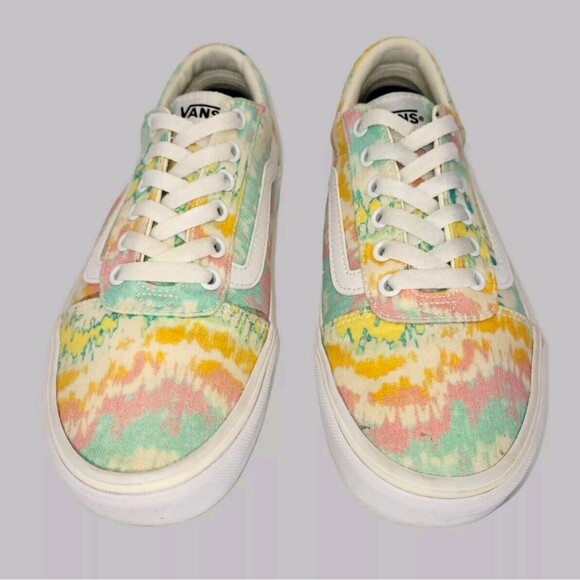 VANS Old Skool Low Shoes Sneakers Womens 8 Psychedelic Tie Dye Pastel 500714 - Picture 2 of 13